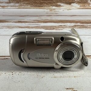 Brica Z410 Digital Camera Compact Point and Shoot Silver Used